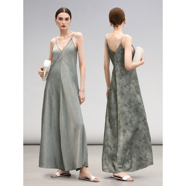 Pre-sale COCOBELLA only has this green printed suit + shirt + double-sided dress SI3028-2