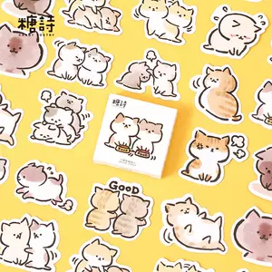 Mohamm 45PCS/Pack Kawaii Strawberry Rabbit Stickers Scrapbooking