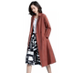 2025 spring and autumn fashion windbreaker for women mid-length new simple loose casual large size temperament waist-hugging jacket thin