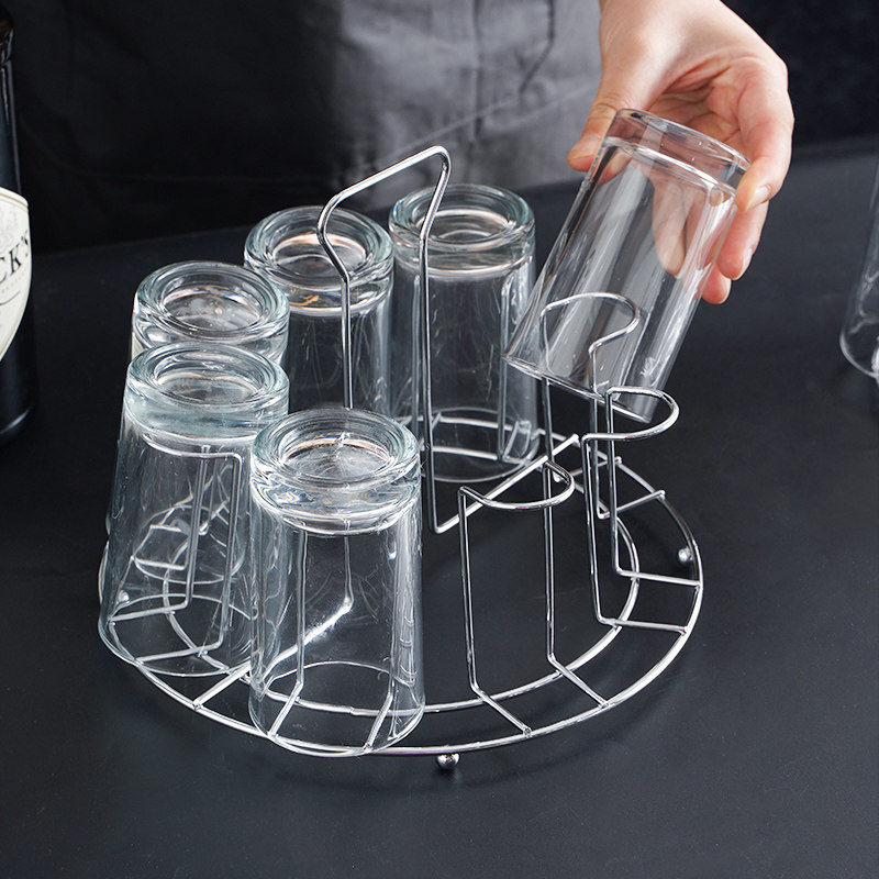 Metal Cup Drying Rack - Upside-Down Cup Holder for Kitchen Storage