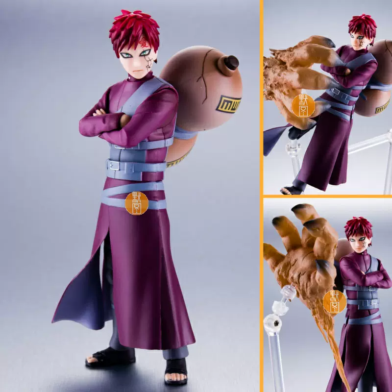 默图万代日版shf可动手办火影忍者naruto 砂瀑之我