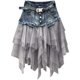 European Station 24 Summer New Type Slice Gaunt high -waist Slim Slim Denim Halway Skirt Female Women