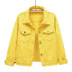 2021 spring style fashionable pink denim jacket for women fat mm slim top Korean style loose BF student casual jacket
