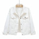 2021 spring style fashionable pink denim jacket for women fat mm slim top Korean style loose BF student casual jacket