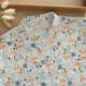 Spring and Autumn New Style Literary Stand Collar Double Layer Cotton Long Sleeve Shirt Women's Loose Cartoon Print Soft Base Shirt
