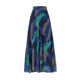 2022 Summer new versatile floral chiffon half -body long skirt ladies large size high -waisted large swing A -line dancing skirt