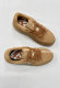 Korean direct mail MLB autumn and winter senior shoes sneakers retro warm Maillard wheat color heightening sports casual shoes