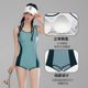 Sanqi racing swimsuit women's 2025 new swimming pool special swimsuit conservative flat-angle training one-piece swimsuit