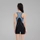Sanqi swimsuit women's 2025 new professional one-piece conservative swimming pool special large-size flat-angle racing swimsuit
