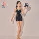 Three-size one-piece swimsuit for women in 2025 new hot flat angle professional competitive training swimsuit