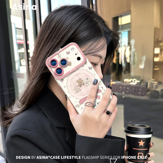 
Muppet Hearts suitable for iPhone17Promax mobile phone case new Apple 16Pro liquid silicone Ao3 female ip15 protective case ultra-thin 12 cute 13 soft lens all-inclusive 14pm good-looking 11