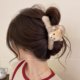 Plush large hairpin for the back of women's head, unique and beautiful hairpin, hairpin for autumn and winter hair, shark clip hairpin