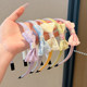 Candy colored hairband children's cute bow headband princess flower headdress little girl pressing hair tie without strangling