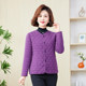 Mother's Winter Clothes German Velvet Cotton Jacket Women's Winter Solid Color Lined Silk Cotton Small Cotton Coat Middle-aged and Elderly Warm Cotton Jacket