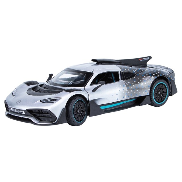 1:24 Mercedes -Benz AMG ONE sports car alloy car model back force racing children's toy car simulation car model
