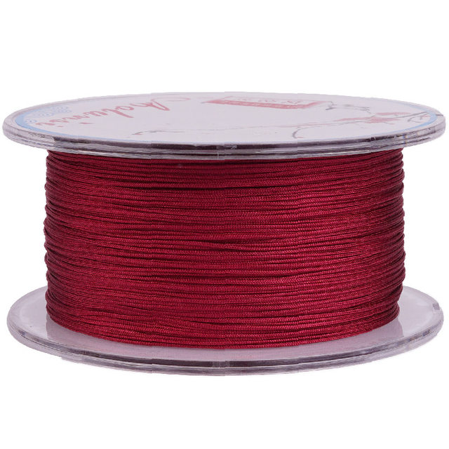 Qianya DIY hand-woven small hole amber beeswax rice beads 0.4-0.6mm jewelry rope and play thread braiding rope