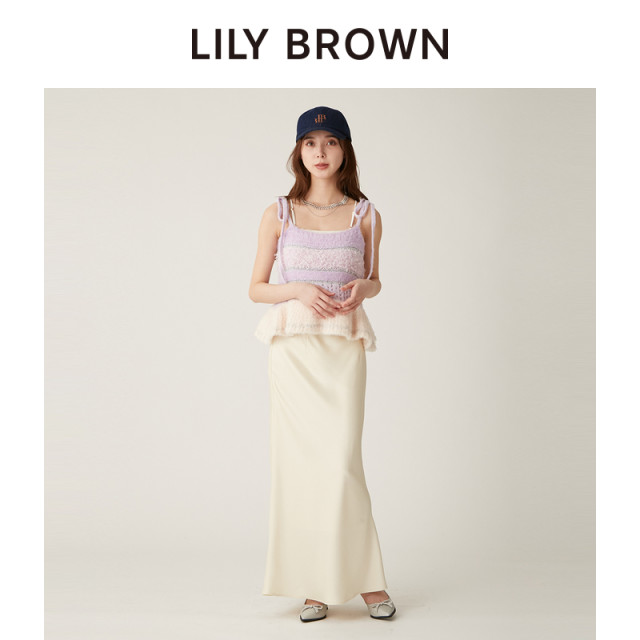 LILY BROWN autumn and winter style retro temperament lace high waist fish tail skirt LWFS244091