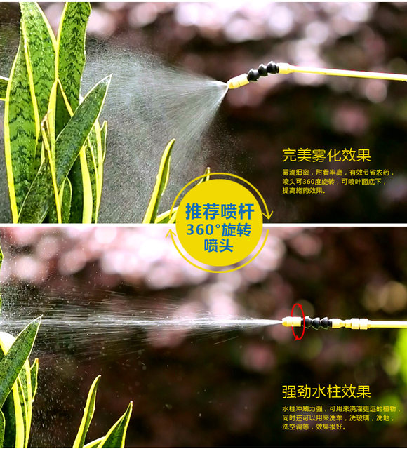 Under the city's submemamid fluorine gum home horticultural air pressure manual spray car car washing high pressure watering flower water sprinkler spray water sprayer