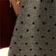 Korean Order Age Reducing Polka Dot Bow Print High Waist Tweed Skirt Women's 2024 Winter Large Size A-line Short Skirt