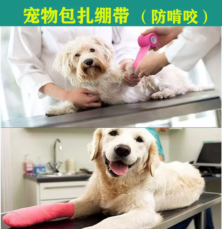 宠物猫犬包扎绷带关节骨折伤口狗脚固定动物包扎含苦味剂