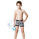 Yingfa children's boxer swim trunks, girls, boys, middle and big children's hot spring comfortable and durable swimming trunks swimsuit professional