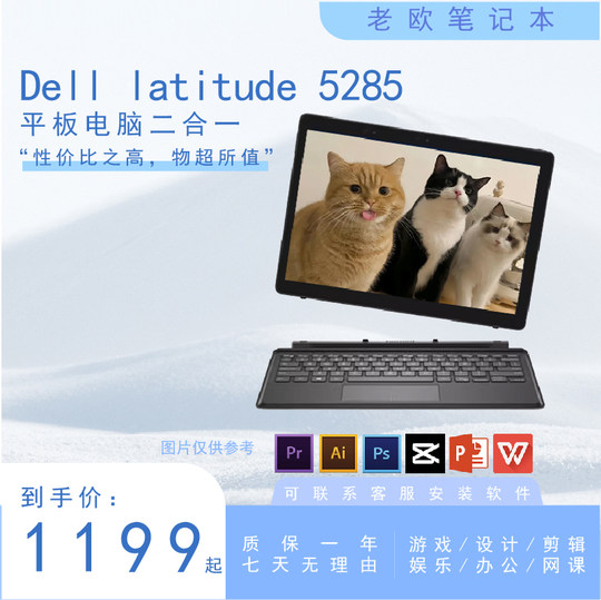 Dell/Dell DELL 5285 WIN10 Tablet Two-in-One PC Tablet PC DELL Tablet