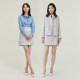 PRICH shopping mall's same skirt new autumn and winter new plaid commuting small fragrance high waist A-line short skirt