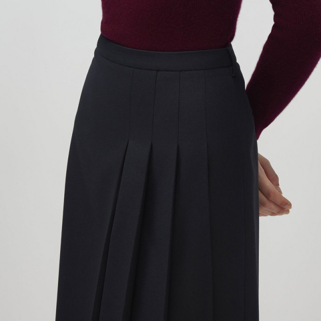 PRICH retro pleated skirt winter new design A-line skirt midi skirt women