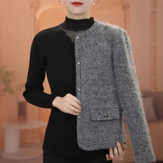 French style high-end temperament small fragrance jacket for women spring new slim fashion versatile short coat middle-aged tops