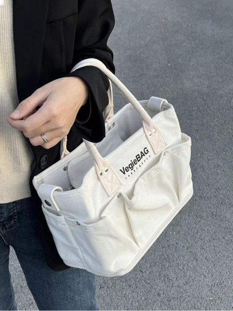 Japanese vegiebag mommy bag portable mother and baby bag for going out lightweight large-capacity mommy bag women's canvas tote bag