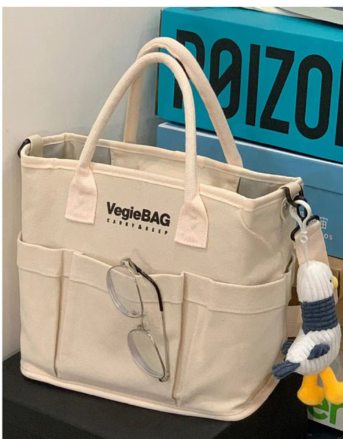 Japanese vegiebag mommy bag portable mother and baby bag for going out lightweight large-capacity mommy bag women's canvas tote bag