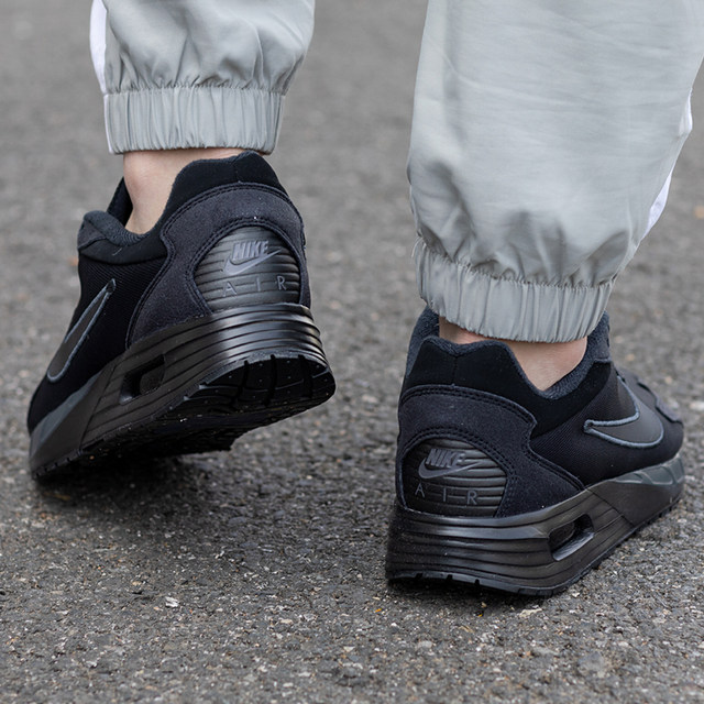 
NIKE Nike Genuine Men's Shoes 2025 Autumn New Black Samurai Running Shoes AIRMAX Air Cushion Shoes