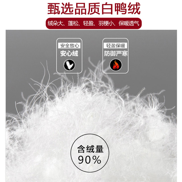 Grandma's winter down jacket white duck down thickened elderly women's cotton jacket old lady cotton jacket short mother jacket