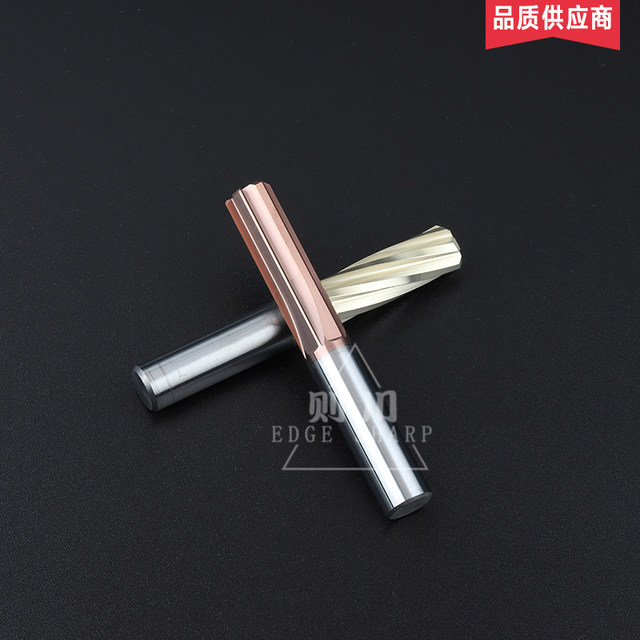 Genuine Zechuan 58-degree tungsten steel reamer straight groove/spiral H7 CNC cemented carbide straight handle extension machine reamer