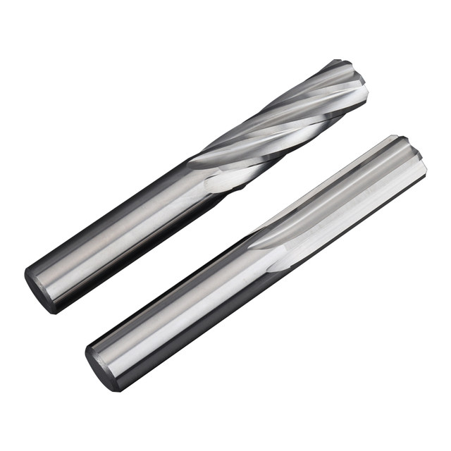 Genuine Zechuan 58-degree tungsten steel reamer straight groove/spiral H7 CNC cemented carbide straight handle extension machine reamer