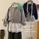 Clearance small person with a unique round neck cream yellow sweater cardigan for women's winter short thickened soft and glutinous style knitted jacket