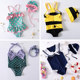 Children's swimsuit girl girl Korean cute skirt swimming clothes baby baby conjoined child princess bikini