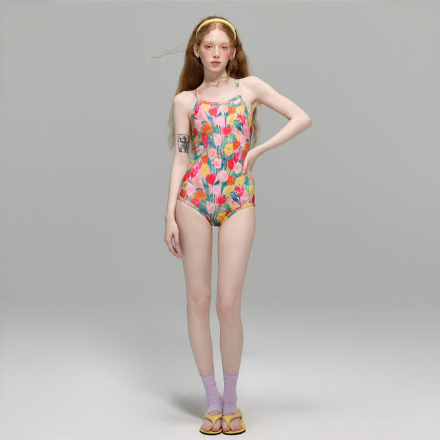 Princess Sulana triangular one-piece swimsuit for women sports professional racing swimming pool training girl bathing in hot spring swimsuit