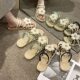 Flower sandals two wear casual home work summer sandals for women wearing Korean style trendy beach flat bottom
