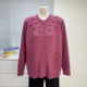 Mother's clothing, autumn and winter velvet cardigan tops, middle-aged and elderly women's clothing, loose and thickened one-piece velvet sweater women's jackets