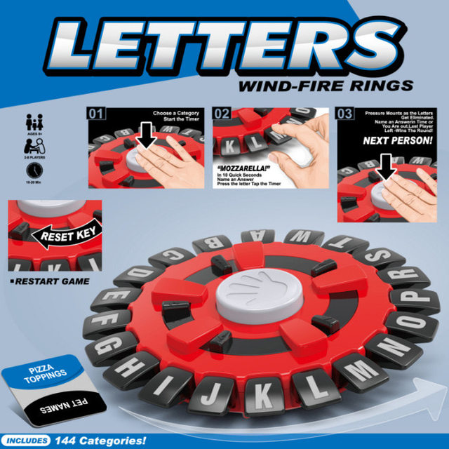 Children's Crazy Alphabet Board Game Fast-Paced Parent-Child Interactive Event Party Party Multiplayer Puzzle Toys