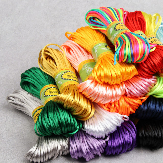 China Jiecal No. 5 No. 6 Bracelet Ben Benzi Children's Red Rope Weaving Line DIY Pendant Hanging Rope Slipper