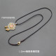 Pendant lanyard braided necklace rope women's red and black collarbone with rope sweater chain gold pendant jade pendant lanyard