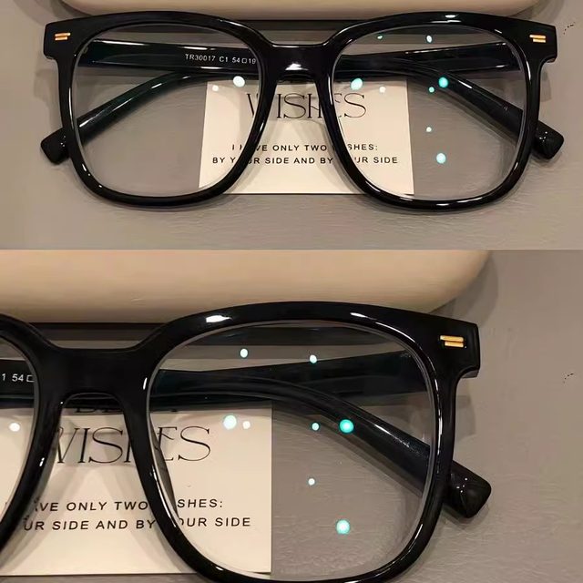 
Large frame bare face artifact black frame glasses women Korean style trendy myopia glasses frame ins style big face slimming degree