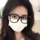 
Large frame bare face artifact black frame glasses women Korean style trendy myopia glasses frame ins style big face slimming degree