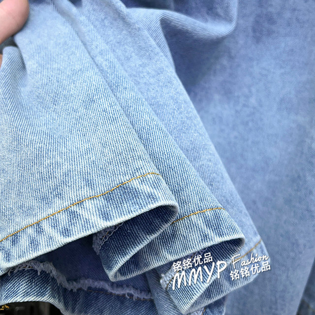 Lace-up denim skirt for women in spring and summer 2025 new high waist mid-length hip-covering hip slimming A-line large hem skirt umbrella skirt