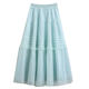 Super fairy sweet mesh trouser skirt women's spring and summer 2025 new high-waisted gauze skirt cake umbrella skirt long skirt