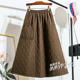 Winter design sensor pocket diamond cotton cotton skirt autumn and winter female thickened A -line umbrella skirt puffy skirt winter skirt