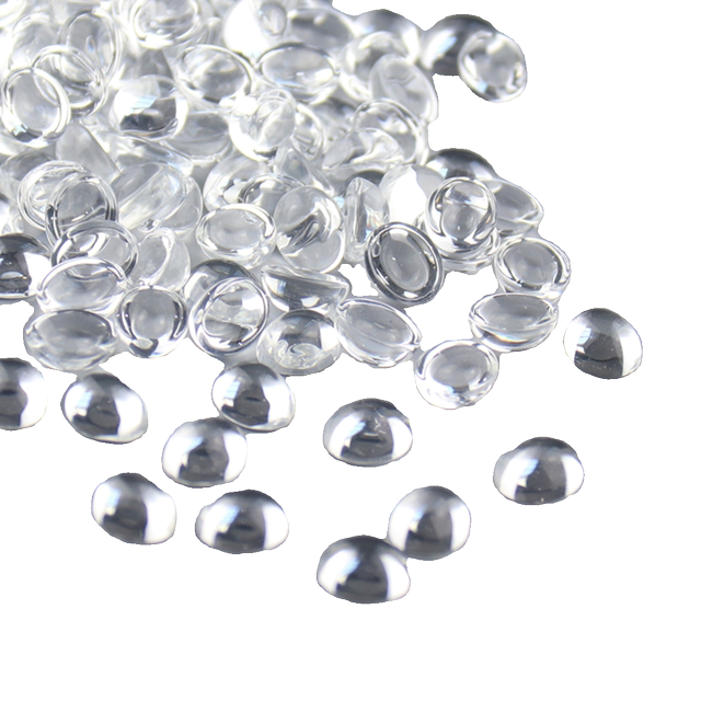 20 transparent imitation water drop beads wrapped with flower dew drops, bamboo leaf water drops, antique style handmade diy semi-circle ring surface hair accessories material