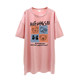 
White short-sleeved T-shirt 2021 new women's Korean version loose large size slim cartoon printed short-sleeved T-shirt skirt ins trendy